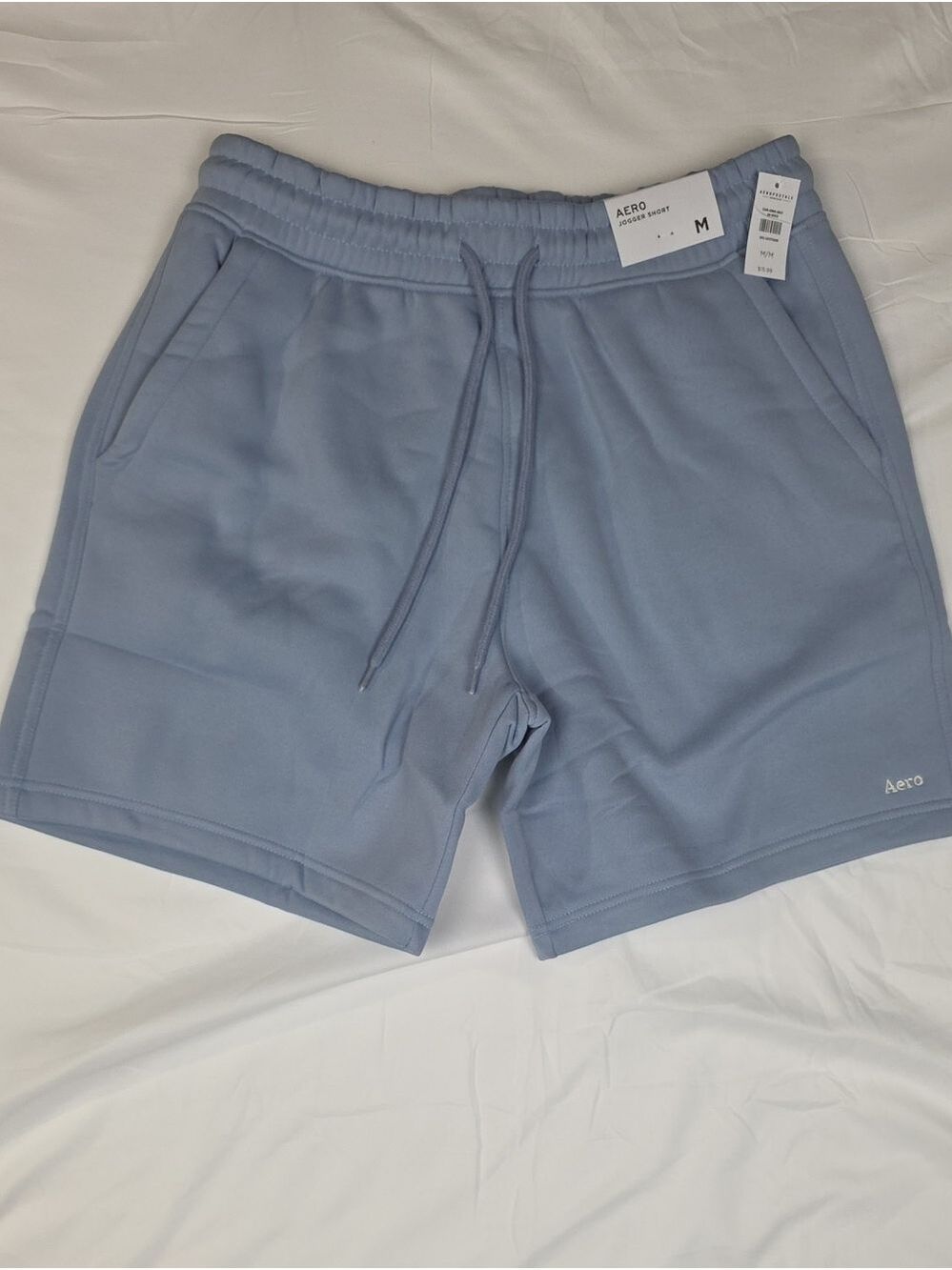 Aeropostale Men's Dusty Blue Athletic Shorts Medium
